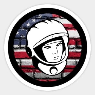 The American Astronaut Badge Sticker